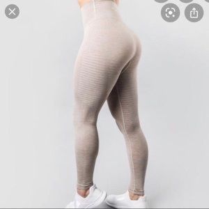 Alphalete Tan Halo Leggings (V1) Size S
